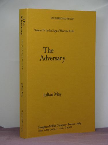 1st Signed The Adversary by Julian May Proof with DJ