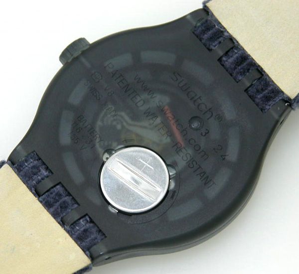 New Swatch Just Enough x Large Corduroy Leather Watch Last Free SHIP