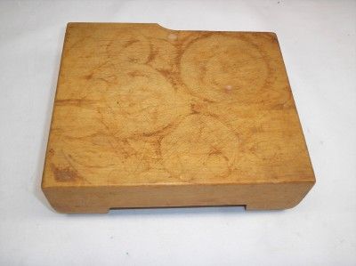 Old vtg J.K. Adams Mountain Hardwood Wood Cutting Board Butcher Block