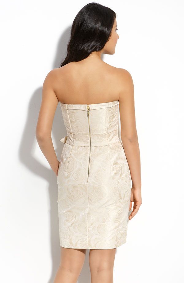 New Kate Spade Kay Strapless Jacquard Dress $425 Size 10 Wedding