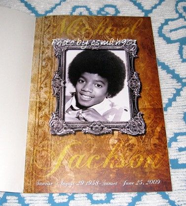 Michael Jackson Forest Lawn Memorial Program Black Gold