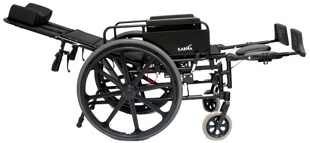 Karman KM 5000F Lightweight Recliner Wheelchair 16x18