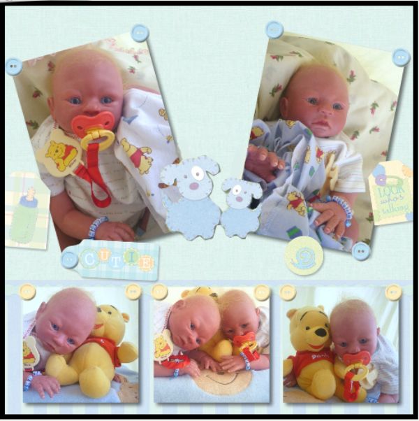 pooh Twin Boys Kevin Keith Reborn Dolls♥♥