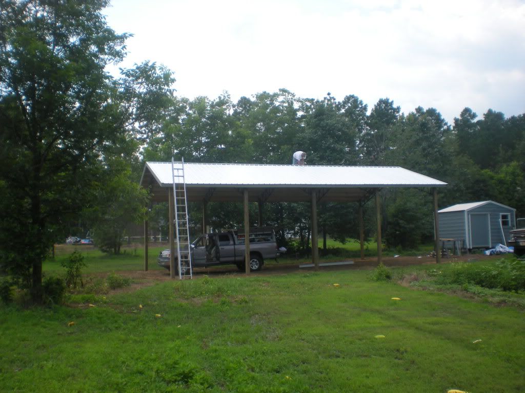 30x40 Pole Barn w Metal Roofing Steel Truss Best Deal