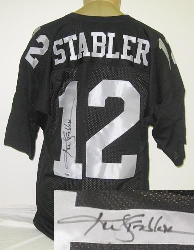 Ken Stabler Autographed Oakland Raiders Jersey