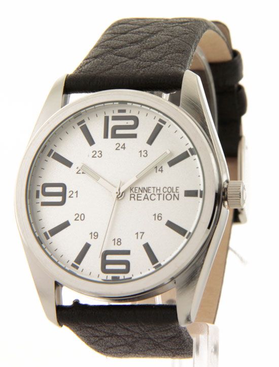 RK5107 Kenneth Cole Reaction Black Brown Leather Bands Mens Watch