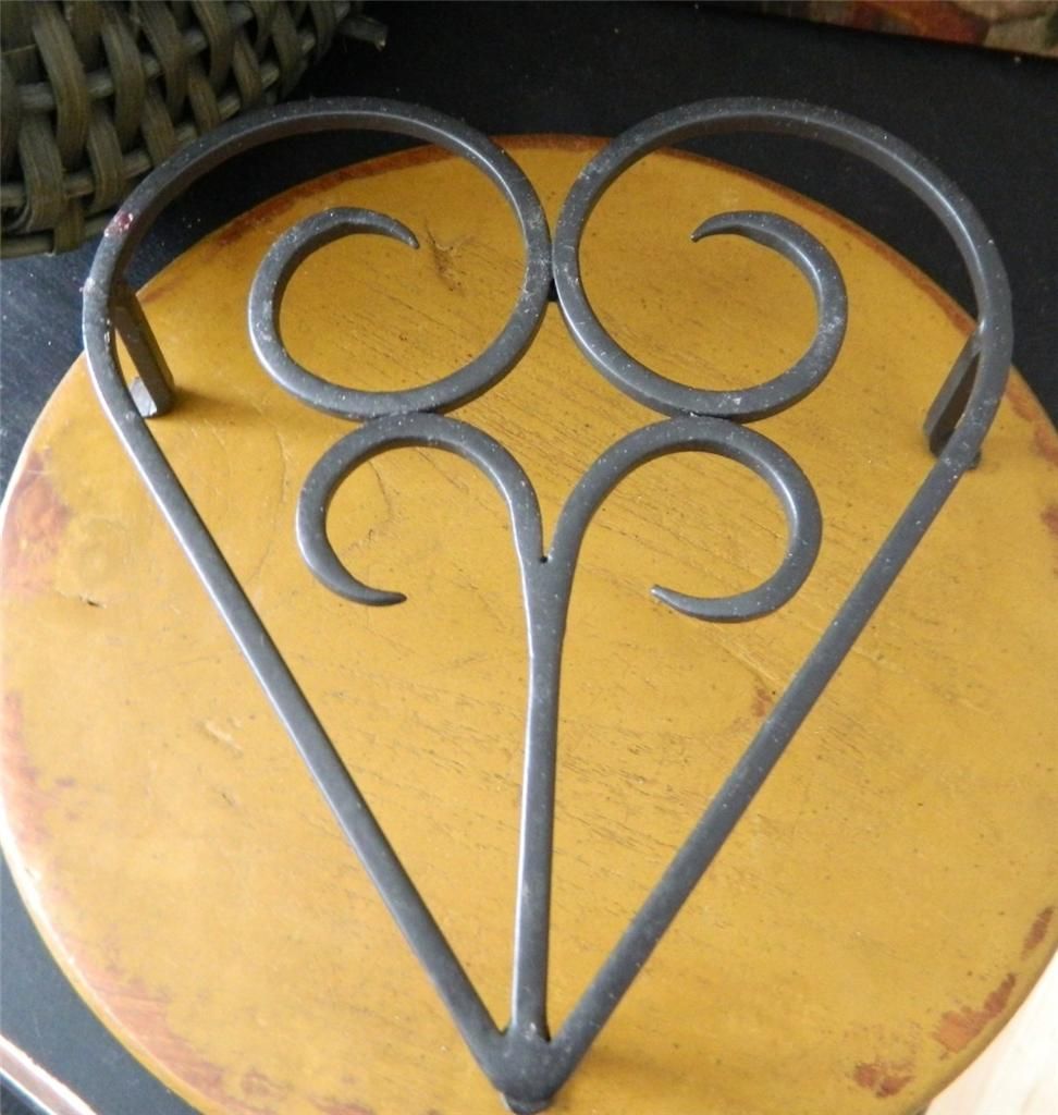 Handmade Wrought Iron Heart Trivet