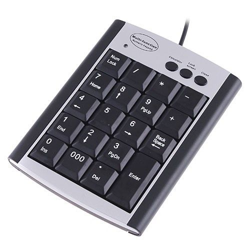 22 Keys USB Numeric Number Keypad Keyboard Calculator