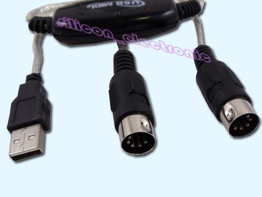 New USB to MIDI Cable for Music Keyboard Adapter Converter