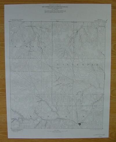 Kerrville Ingram Vix Harper Texas 1885 Topo Map