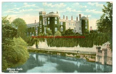 Kilkenny Castle Old Color Ireland Photo 14 x 11 Mounted