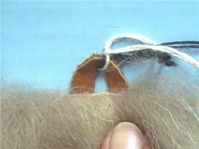 Alaska YUPIK Eskimo Basket Mask Caribou Fur Kipnuk Art