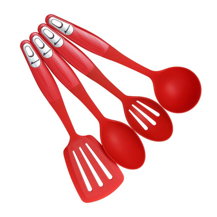 Amana 4 PC Nylon Kitchen Utensil Set Heat Resistant to 450 F Brand New