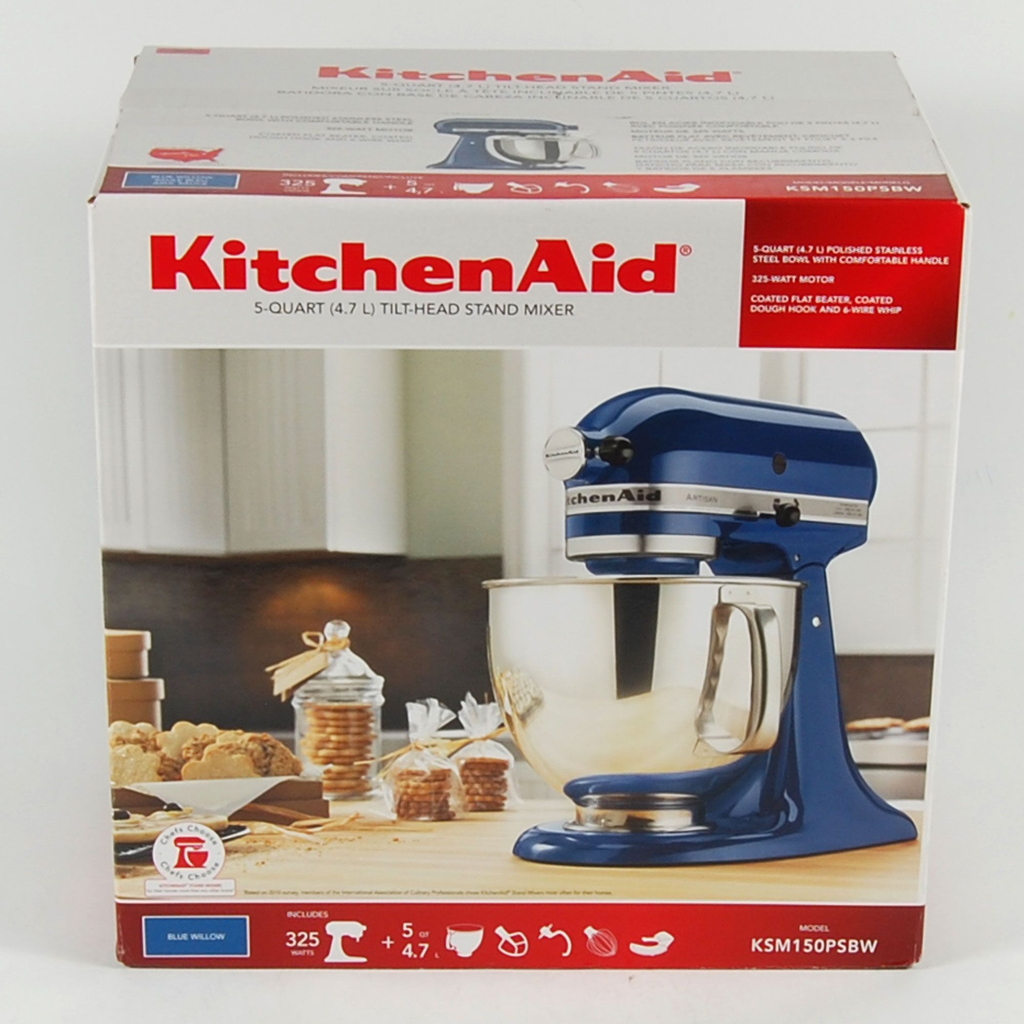 KitchenAid KSM150PSCG Artisan Series 5-Qt. Stand Mixer with