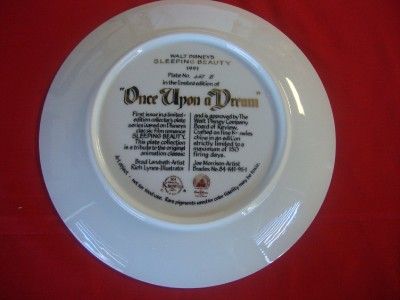 Knowles Disney Collectors Plate Sleeping Beauty Series Once Upon A