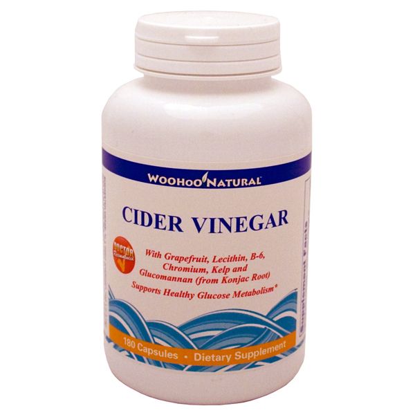 Vinegar Formula 180 Caps Glucomannan/Kelp/Grapefruit Fiber,FREE SHIP