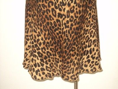 Jones New York Fall Black Brown Animal Print Flared Skirt 4P