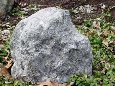 Createk Stone Faux Boulder Vented Septic Pipe Cover SC1