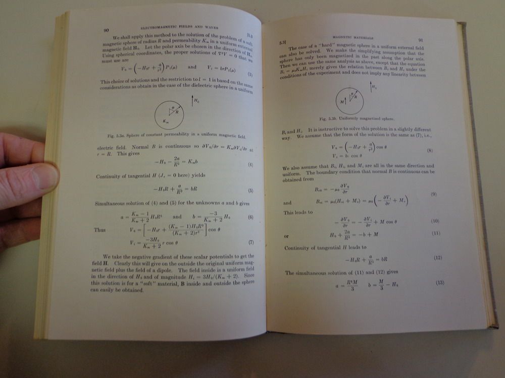 Fields and Waves 1961 Robert V Langmuir Engineering Physics