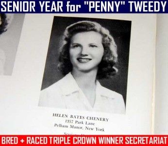 NANCY REAGAN + PENNY TWEEDY SMITH COLLEGE YEARBOOK SR YR 1st LADY