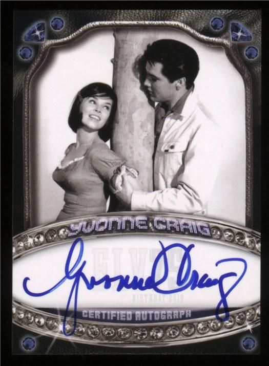 Elvis Milestones Auto Yvonne Craig Autograph RARE