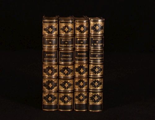 4VOL Oeuvres Completes de Alfred de Vigny and Leconte de Lisle