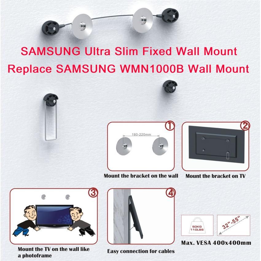 Samsung Ultra Slim LED Wall Mount UN55C8000 UN55B8500