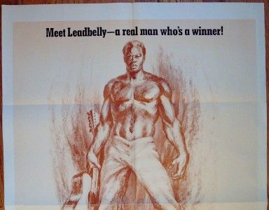 Leadbelly Orig Movie Poster 1976 Folded One Sheet 1sh Blues Huddie