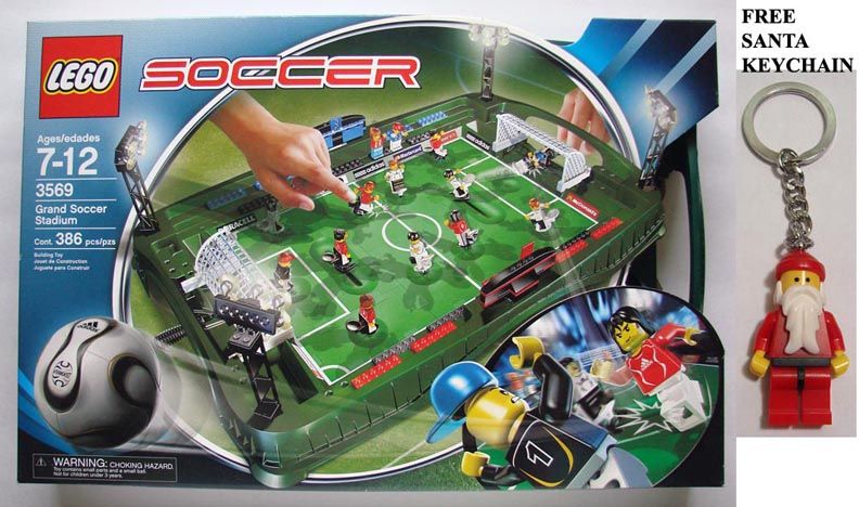 Lego 3569 Grand Soccer Football Stadium New Free Lego Santa Keychain