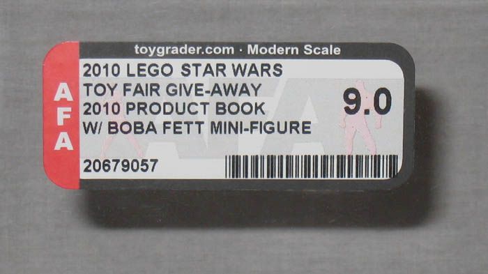 2010 LEGO STAR WARS TOY FAIR WHITE BOBA FETT & BOOK NY MISB AFA 9 ONLY