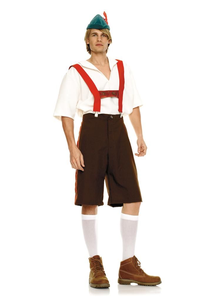 Lederhosen Paul Bunyan Adult Men Halloween Costume New