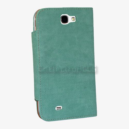 Top Flip Leder Tasche FÜR Samsung Galaxy Note 2 II N7100 Hülle Cover