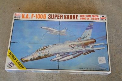 100D Super Sabre USAF Jet Fighter Model Airplane Kit 1 48