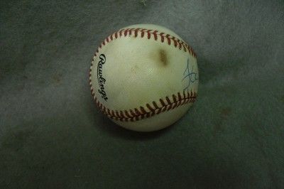 Signed National League Baseball Hank Aaron w COA 