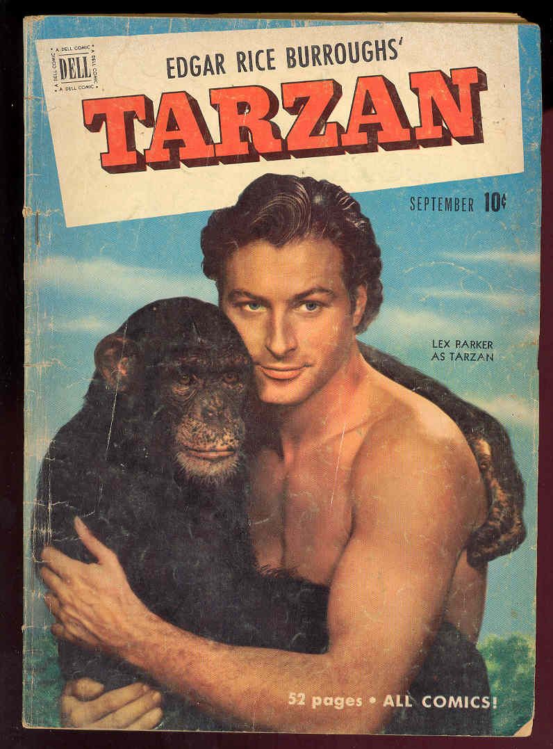 Dell Comics Tarzan 24 Lex Barker Photo Cover 1951