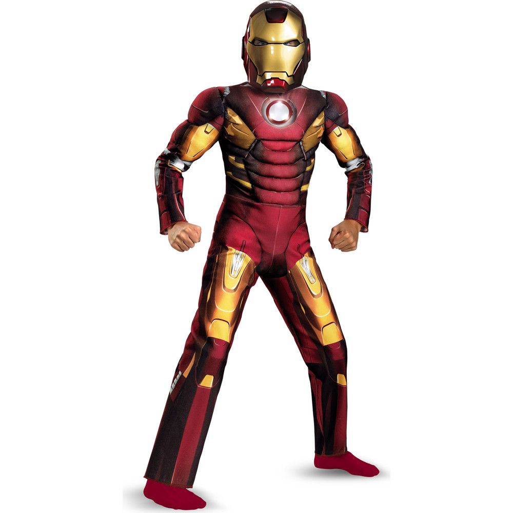 Avengers Iron Man Mark VII Light Up Muscle Chest Child Costume