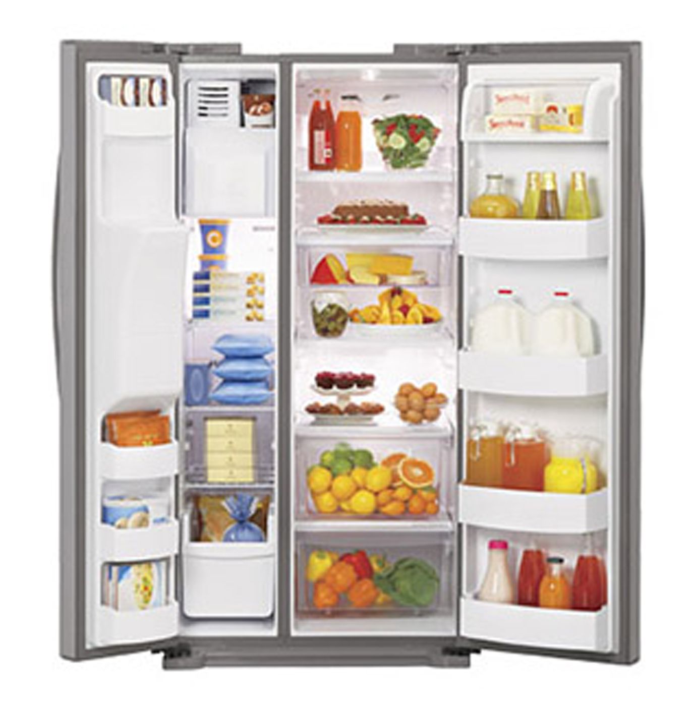 LG 23 CU ft Side by Side Refrigerator Stainless Steel LSC23924ST