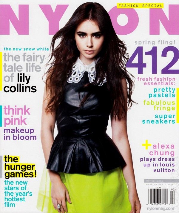 Lily Collins on NYLON March 2012 Cover