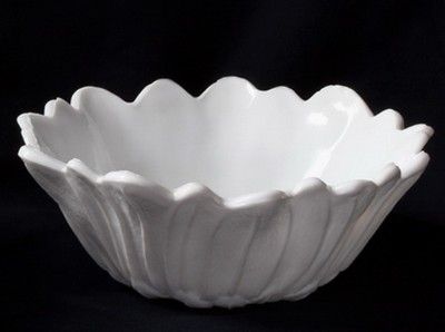 Milk White Indiana Glass Lily Pons Sunflower Bowl Beautiful