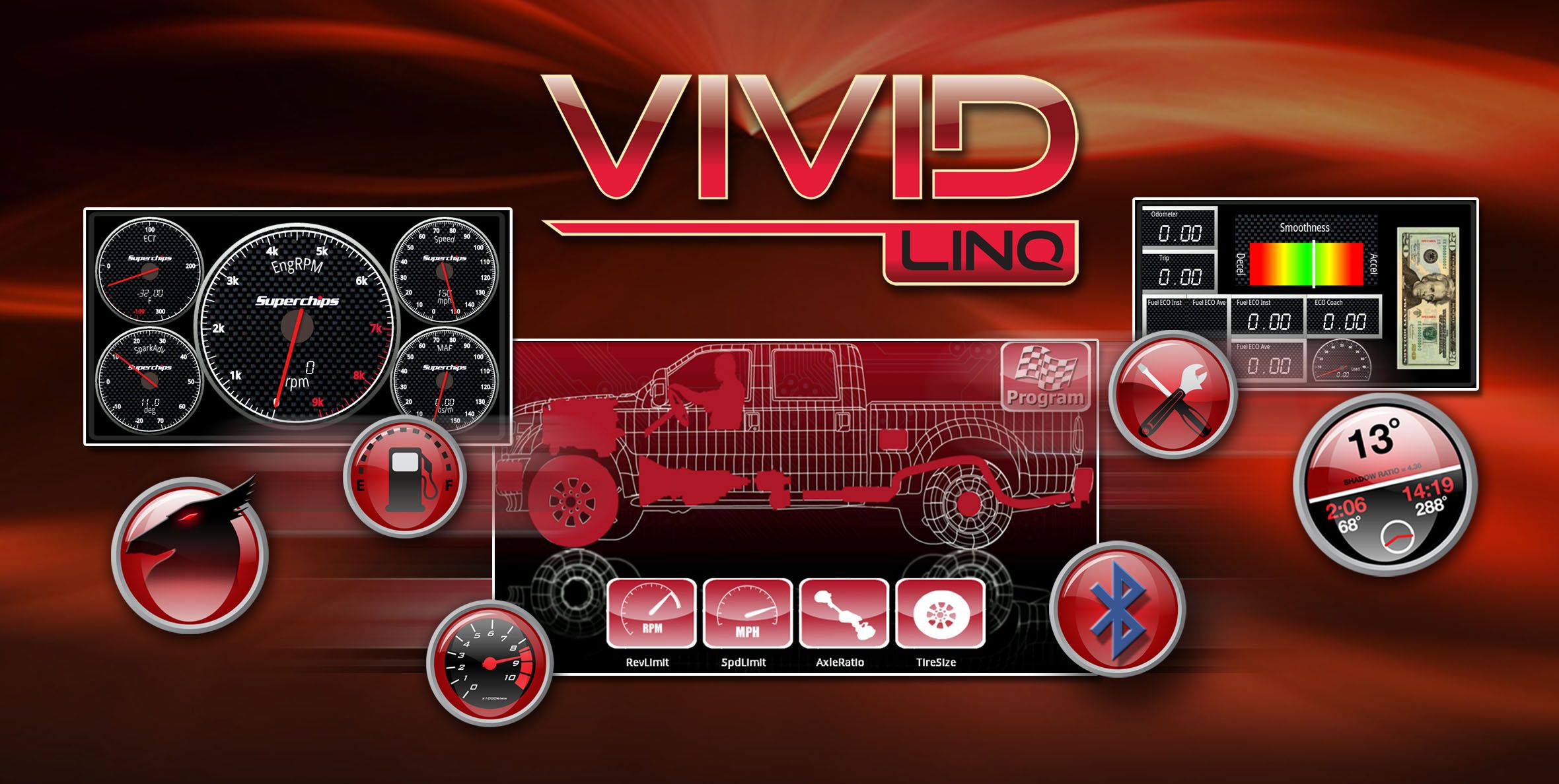 Superchips Vivid LINQ 1999 10 Ford Cars Trucks SUVs