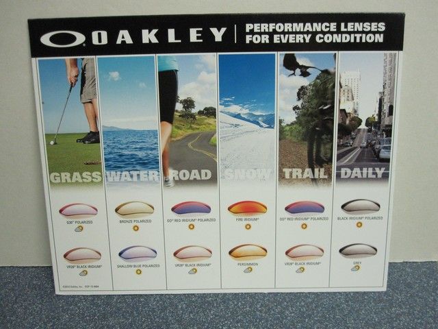 Oakley Sun Surf 2012 Performance Lenses Counter Display New