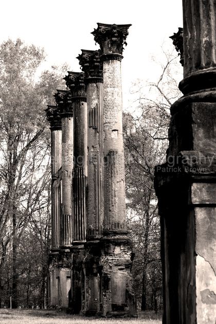 12x18 18x12 Photo Print Windsor Ruins Mississippi Antebellum South