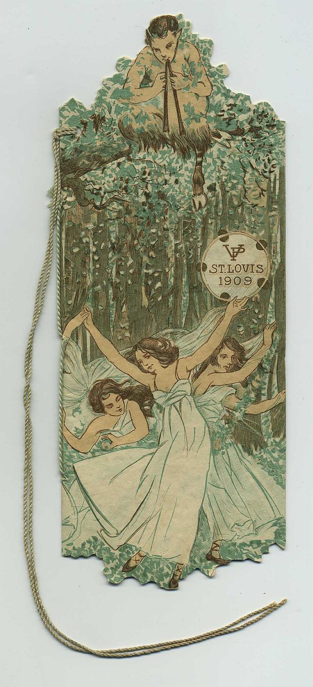 1909 St Louis MO VP Veiled Prophet Die Cut Souvenir Ball Dance Program