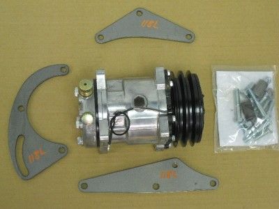 Big Block Chevy Low Profile AC Bracket Driver Side w V Belt Compressor