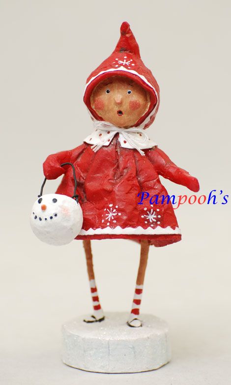 Lori Mitchell Bundled Up Brenna Christmas Folk Art Figurine