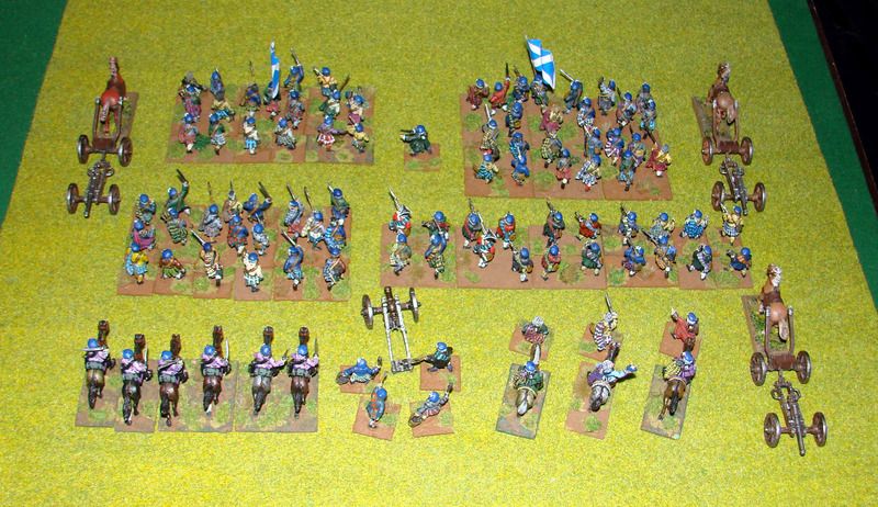 28mm PAINTED FRONT RANK JACOBITES ARMY   Scottish army metal miniature