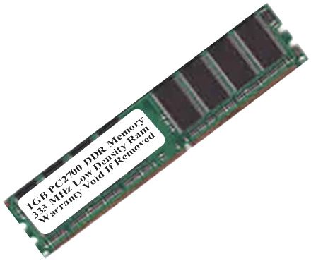 1gb pc2700 333mhz ddr low density memory