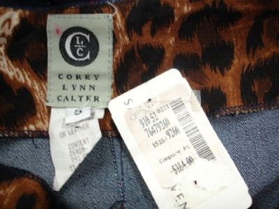 NEW $184 COREY LYNN CALTER Designer Sexy Jean Skirt in Size 6