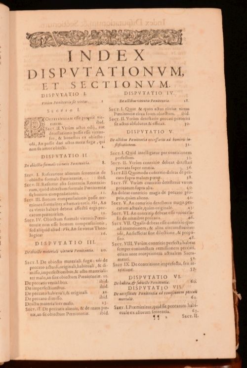 1651 Joannis de Lugo Disputationes Scholasticae Et Morales de Virtute