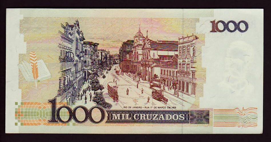 of rio de janeiro rua 1 de marco from 1905 condition uncirculated